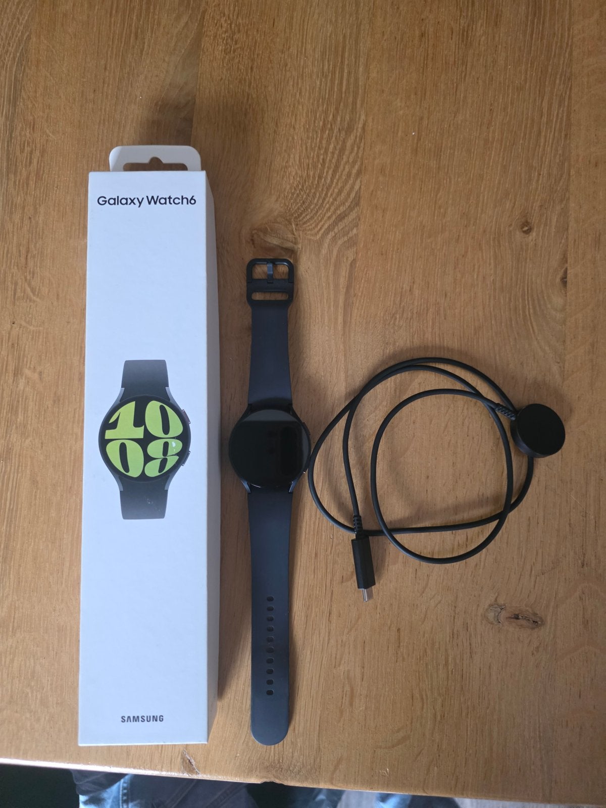 Samsung Galaxy Watch 6 44mm LTE - Zwart - Krasvrij, Sieraden, Tassen en Uiterlijk, Smartwatches, Ophalen, Afstand, Zwart, Zo goed als nieuw