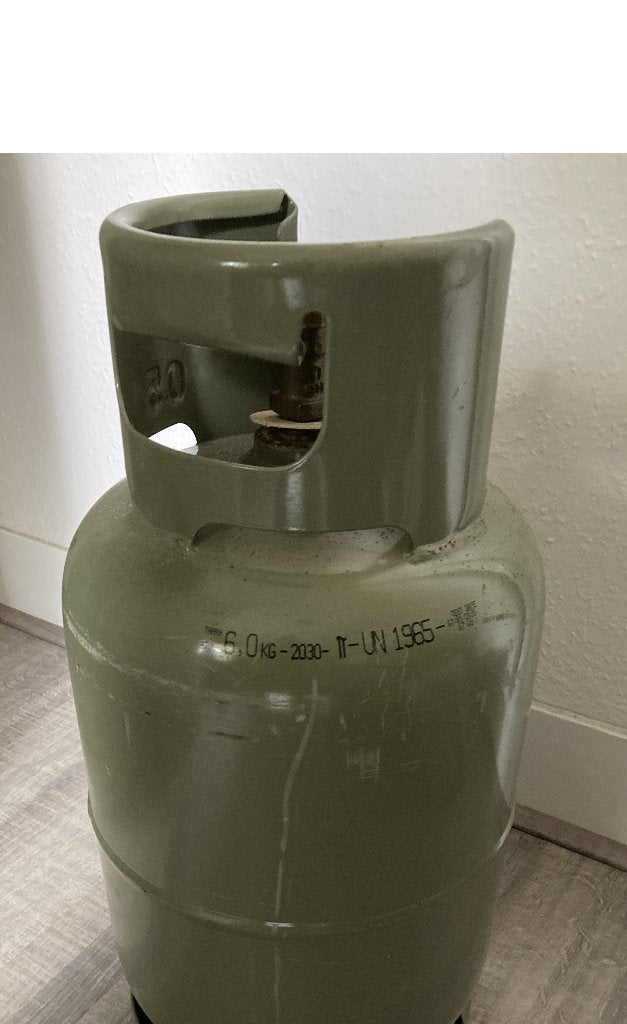 gasfles propaan, Ophalen, Zo goed als nieuw