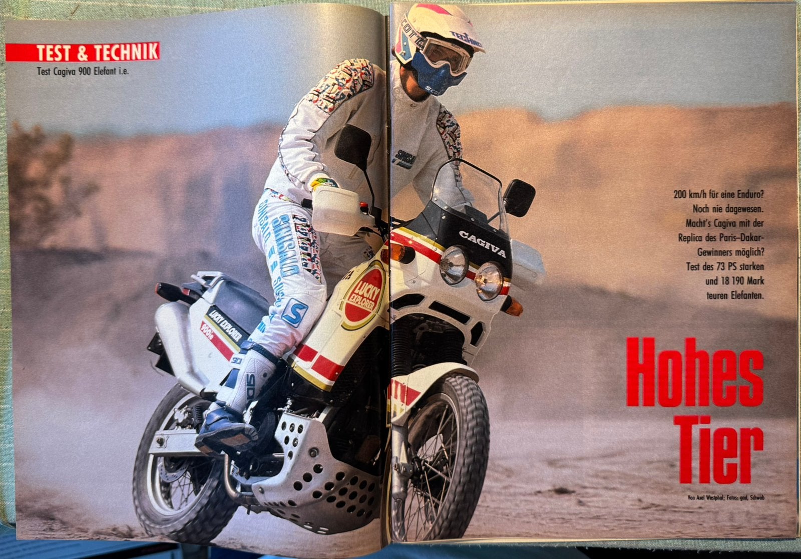 Test 1990 Cagiva 900 Elefant i.e., Verzenden, Zo goed als nieuw