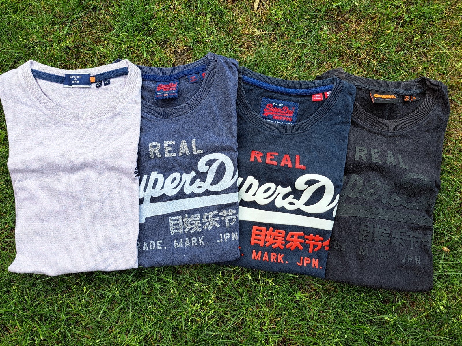 4 originele Superdryshirts maat S/XS, Ophalen, Gedragen, Maat 46 (S) of kleiner