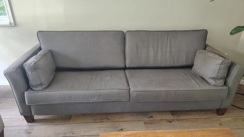 Comfortabele bank van Goossens, hoezen uitwasbaar, 250 tot 300 cm, Gebruikt, Driepersoons, 75 tot 100 cm