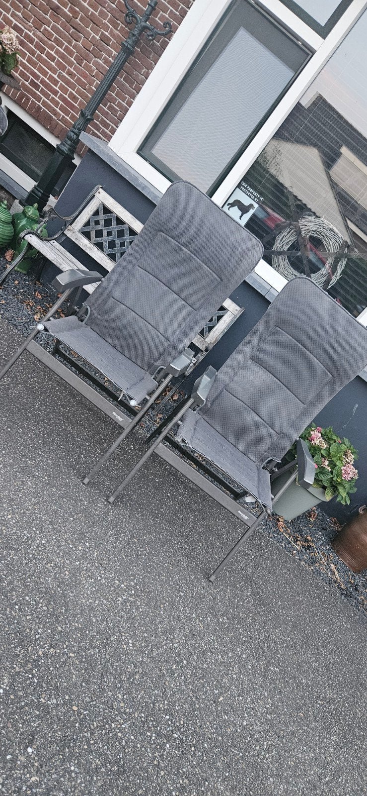 Westfield standenstoelen met voetbedden, Ophalen, Campingstoel