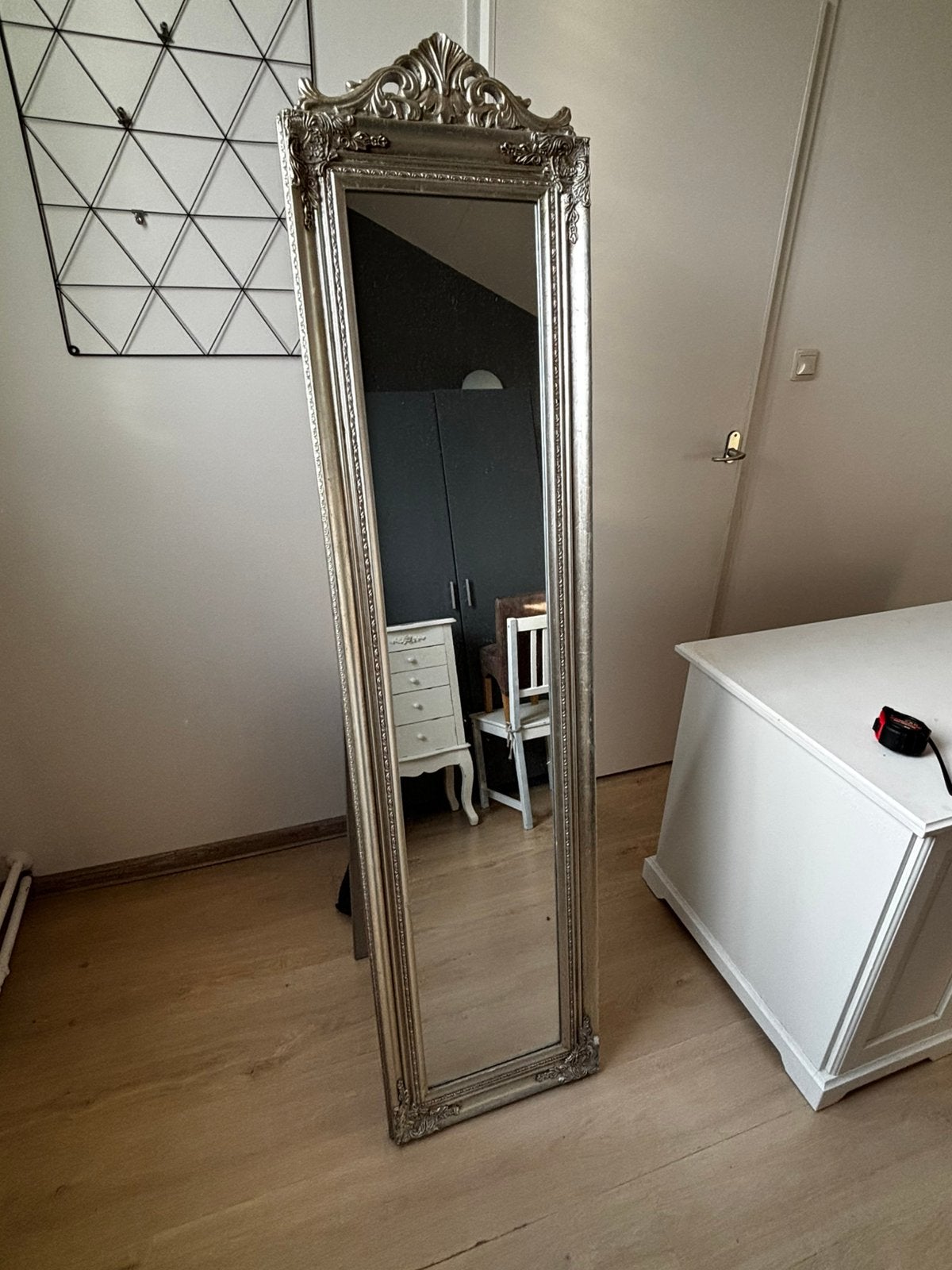 Barok passpiegel, Ophalen, Minder dan 50 cm, Gebruikt, 150 tot 200 cm