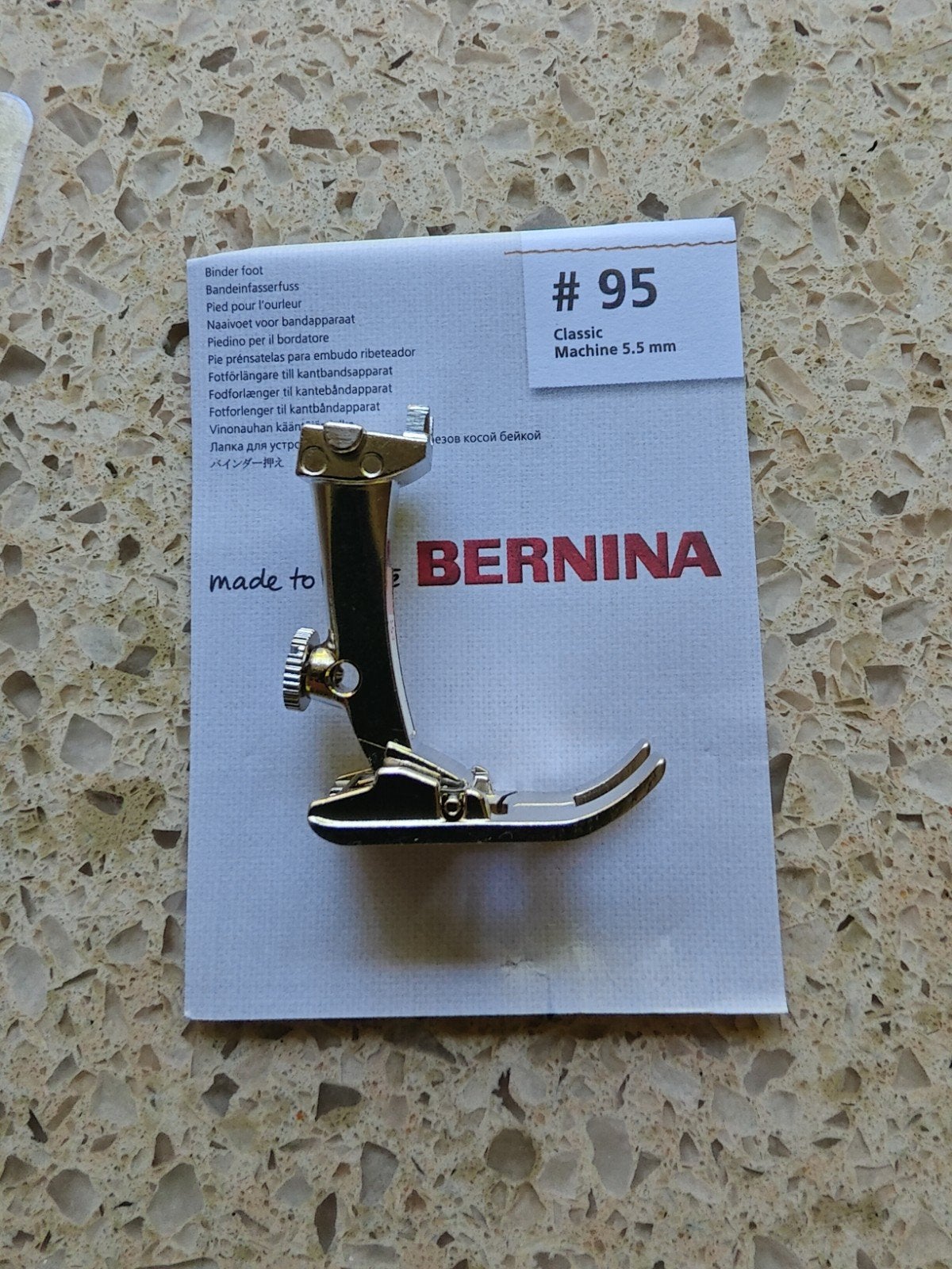 Bernina Naaimachine Voetje #95 - Nieuw en Ongebruikt, Ophalen of Verzenden, Nieuw, Toebehoren, Bernina