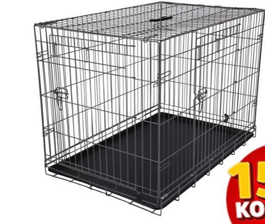 Zwarte bench te koop 2x gebruikt, Dieren en Toebehoren, Hondenhokken, Ophalen of Verzenden, Zo goed als nieuw
