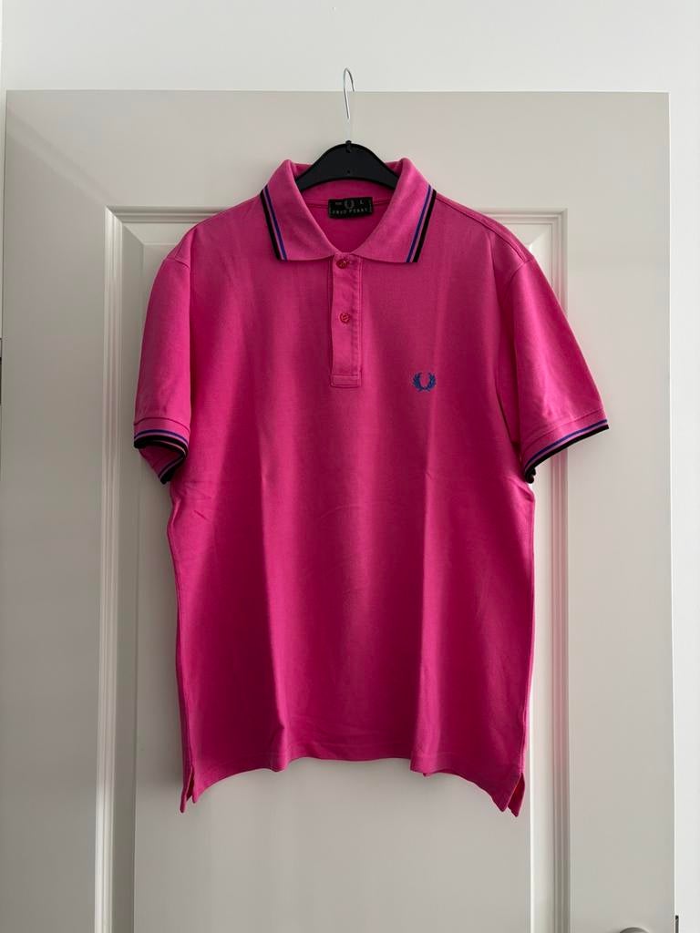 Fred perry polo maat L., Ophalen of Verzenden, Zo goed als nieuw, Maat 52/54 (L), Roze