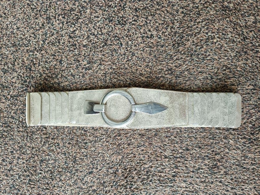 Riem dames elastisch goudkleurig, Overige kleuren, 3 tot 5 cm, Minder dan 80 cm, Nieuw