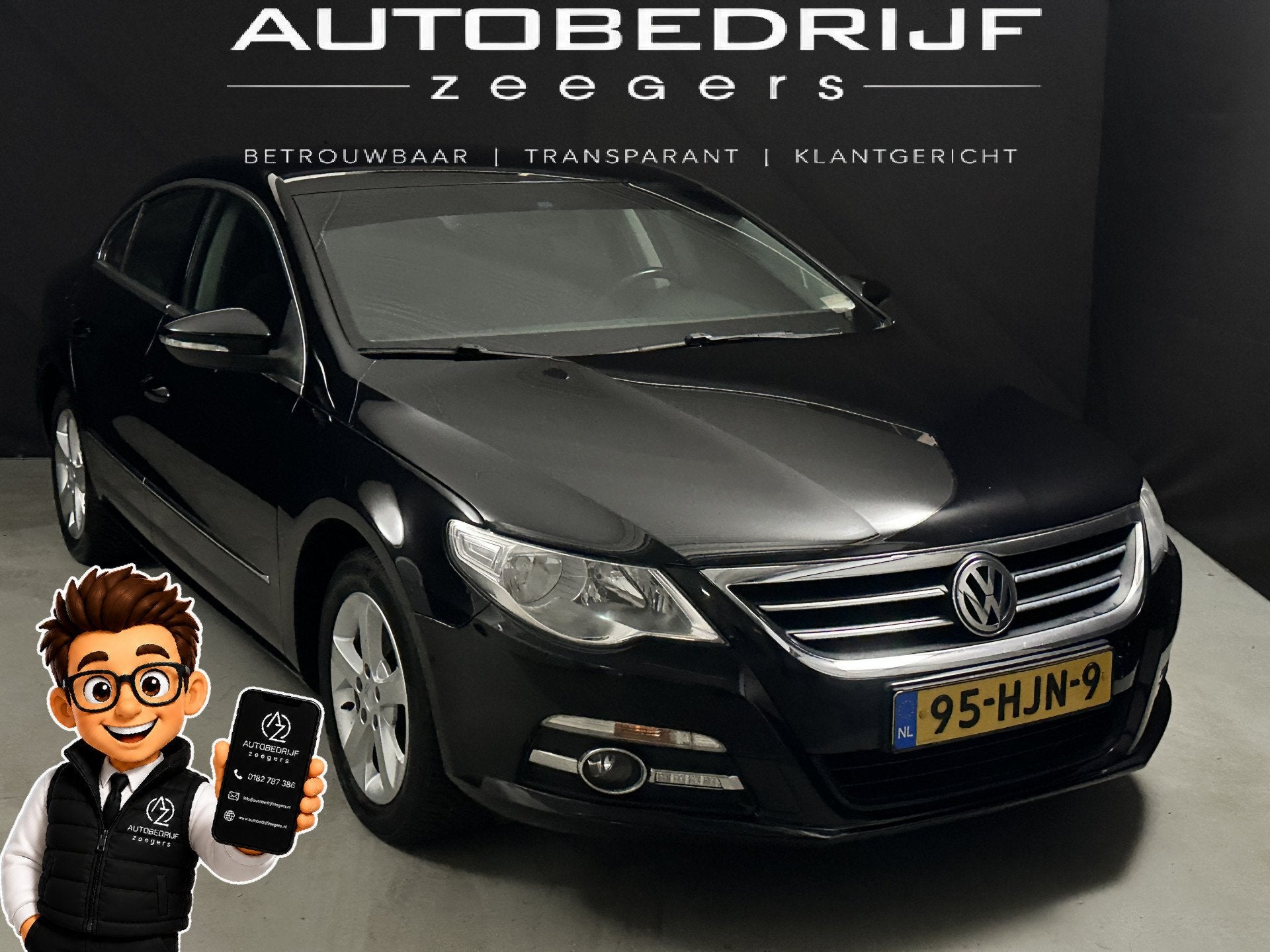 Volkswagen Passat CC 2.0 TSI *Automaat*MultiMedia*, Auto's, Volkswagen, 4 cilinders, 1984 cc, 4 stoelen, Zwart