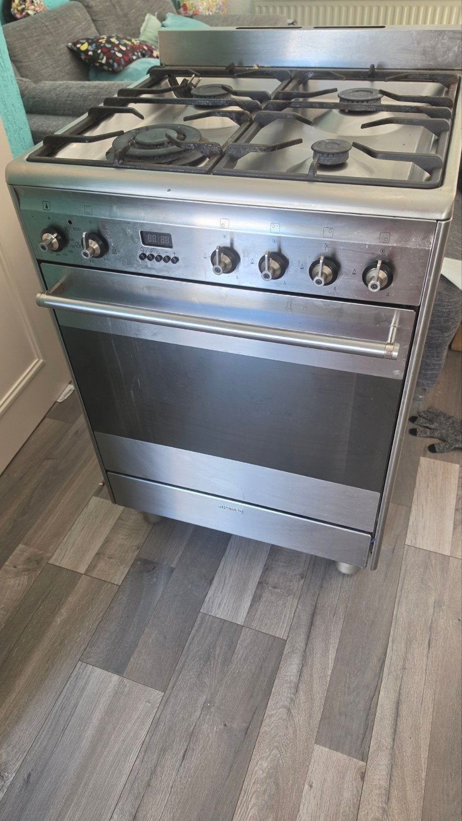 Smeg gasfornuis met elektrische oven, 5 jaar oud, Ophalen