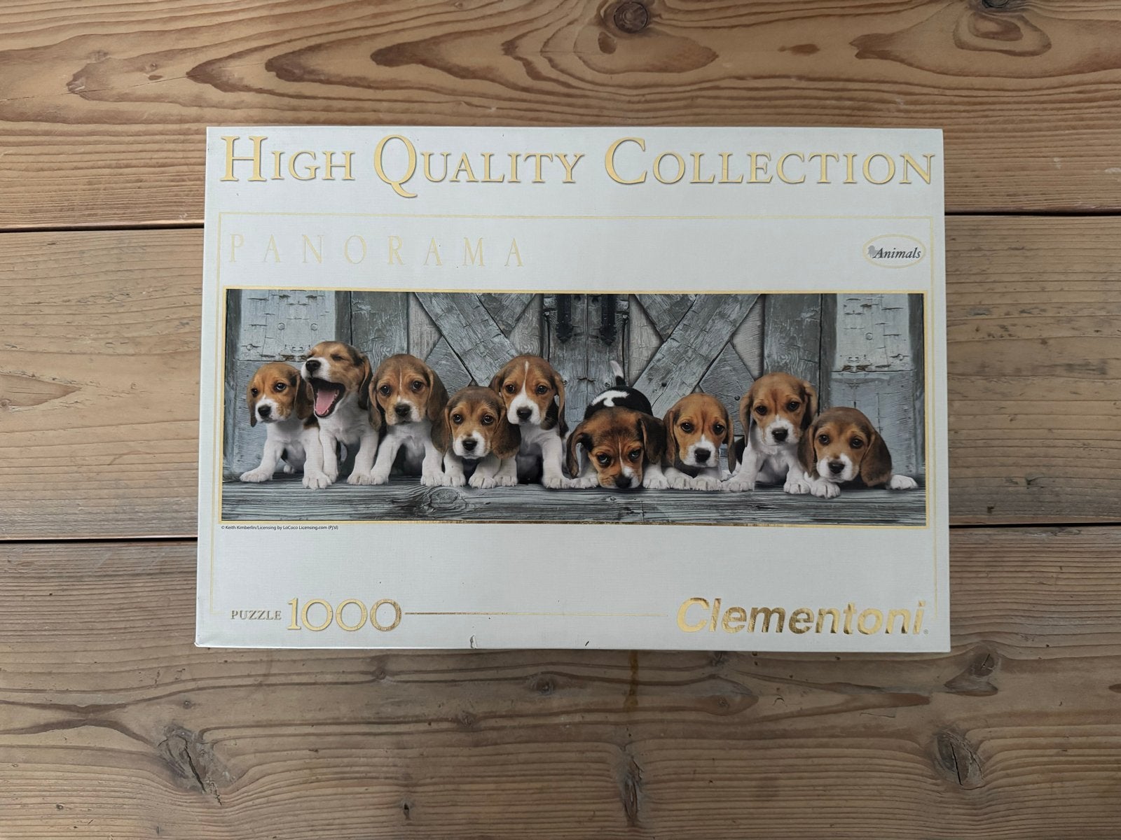 Legpuzzel 1000 stukjes - Beagle puppy's, Ophalen of Verzenden, 500 t/m 1500 stukjes, Zo goed als nieuw, Legpuzzel