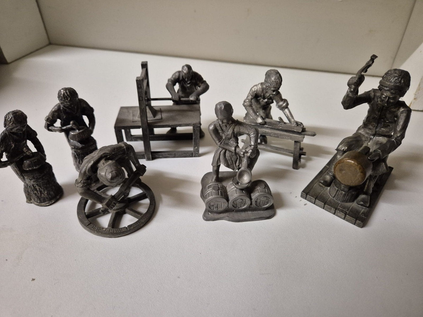 Set antieke tinnen ambachten - Nostalgie voor verzamelaars, Antiek en Kunst, Antiek | Tin, Ophalen of Verzenden