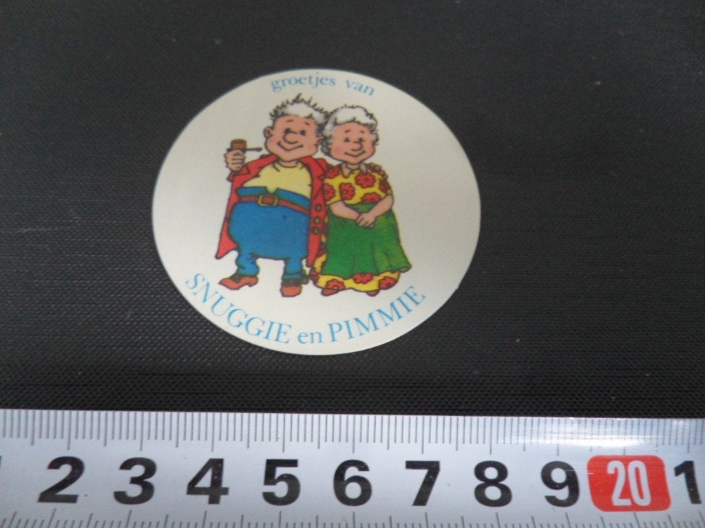 sticker strip Groetjes van SNUGGIE en PIMMIE  *, Ophalen, Zo goed als nieuw