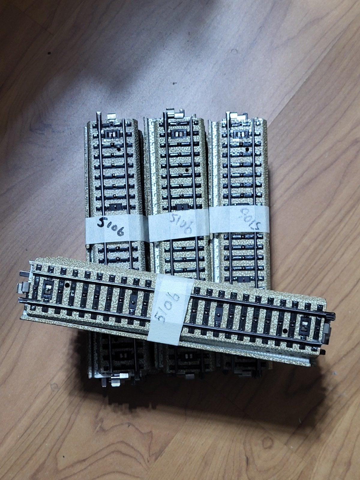 marklin M-rails recht 5106 per 10 stuks, Wisselstroom, Gebruikt, Rails, Ophalen of Verzenden