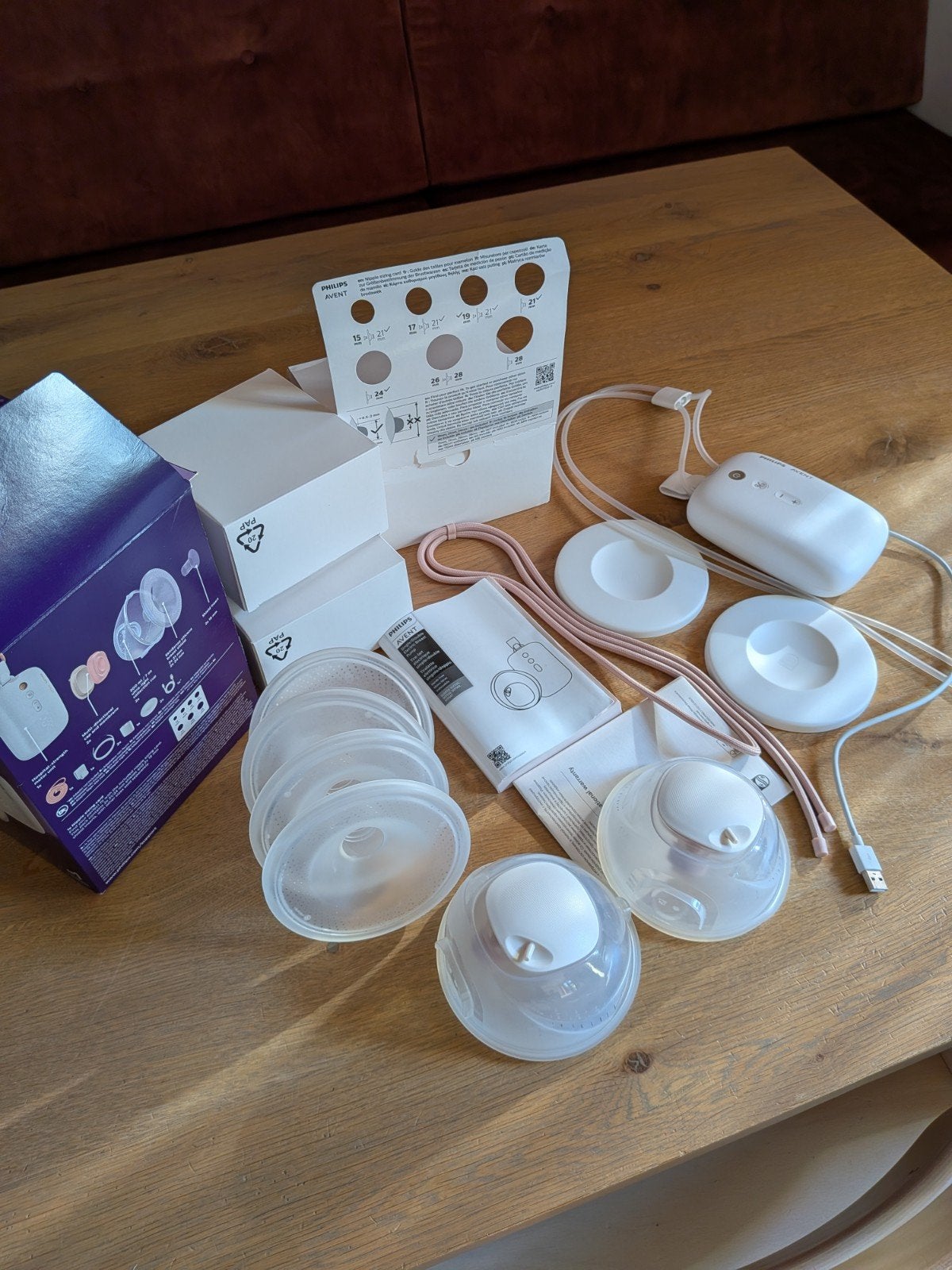 Nieuwe Philips Avent handsfree dubbele elektrische borstkolf, Nieuw, Borstkolf, Draagbaar, Philips Avent