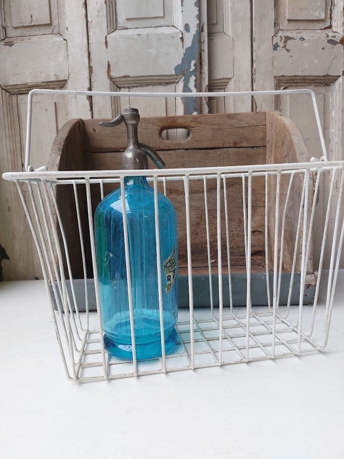 Vintage metalen draadmand, Ophalen of Verzenden