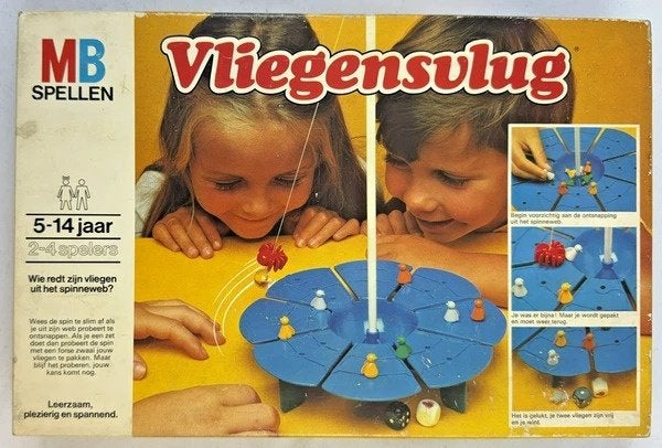 MB Vliegensvlug Bordspel compleet Vintage 1978 spel, Coolsingel 104, 3011 AG Rotterdam, Netherlands, MB Spellen, Verzenden, Een of twee spelers