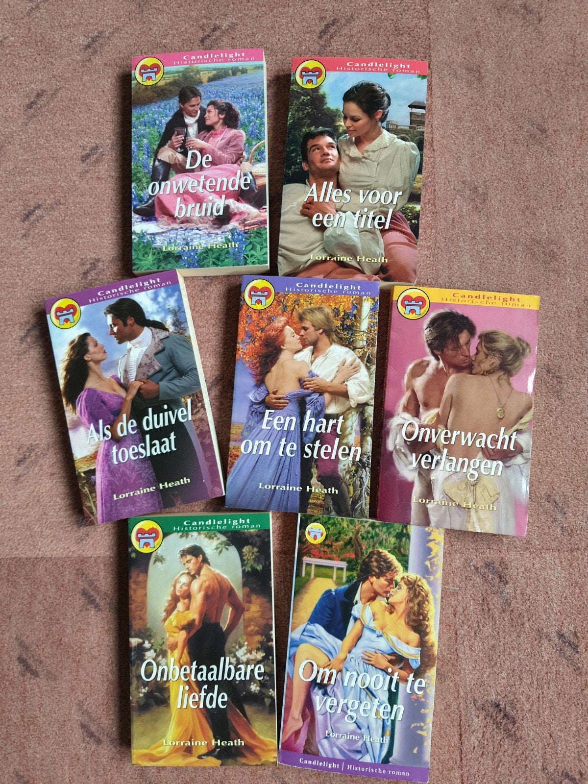 Lorraine Heath Candlelight Historische Romans (7 boeken), Ophalen of Verzenden, Gelezen, Lorraine Heath