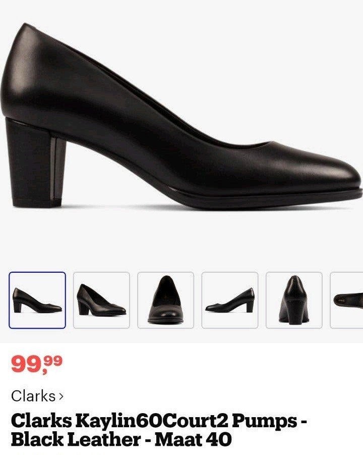 Clarks pumps
Nooit gedragen, Pumps, Zwart, Nieuw, Ophalen of Verzenden