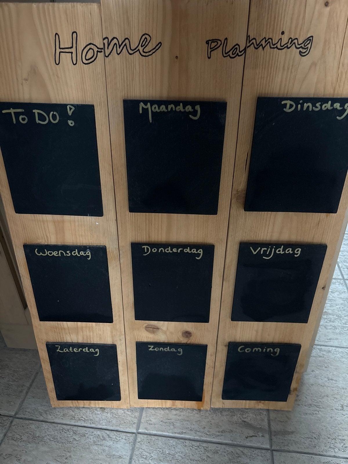 Krijtbord, Ophalen, Gebruikt