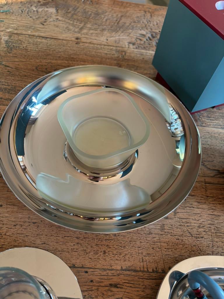 Alessi serveer schaal, Ophalen of Verzenden, Zo goed als nieuw, Rond, Overige materialen