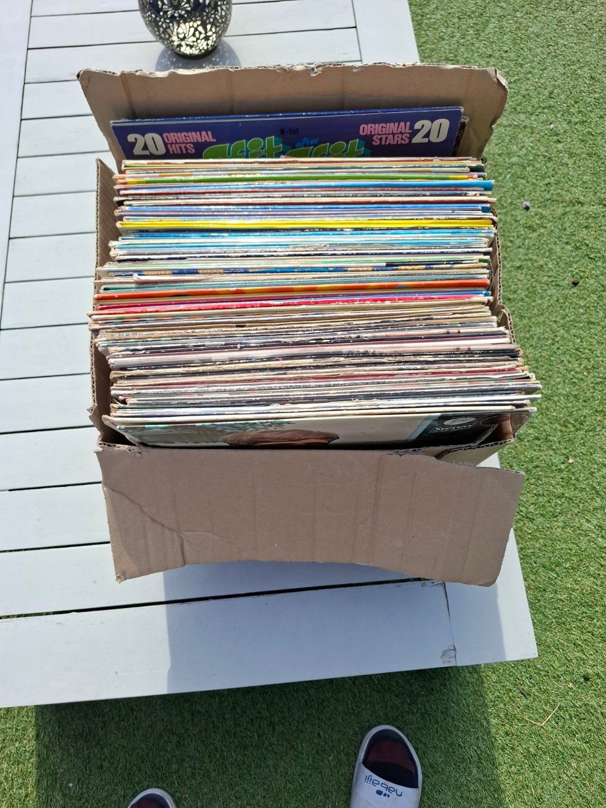 Grote collectie vinyl platen voornamelijk blaasmuziek en Dui, LP, Gebruikt, Pop, Ophalen of Verzenden