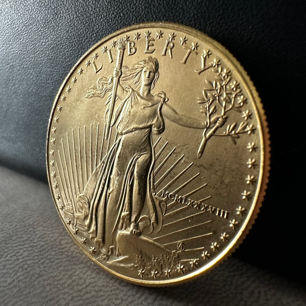 Gouden Munt American Eagle 50 Dollars 22k 1oz, Ophalen of Verzenden, Noord-Amerika, Losse munt, Goud