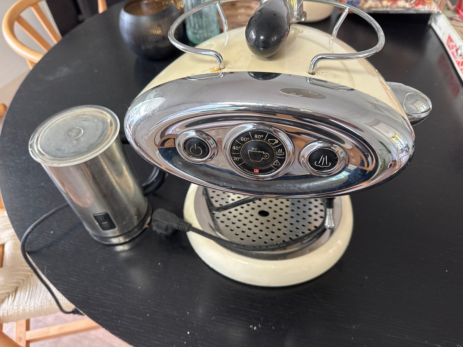 FrancisFrancis! X1 Espresso machine met melkopschuimer, Stoompijpje, Gebruikt, Espresso apparaat, Gemalen koffie