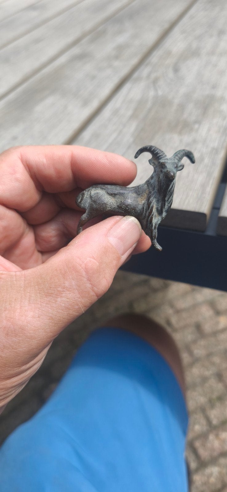Bodemvondst bokje, Ophalen of Verzenden, Gebruikt, Dier