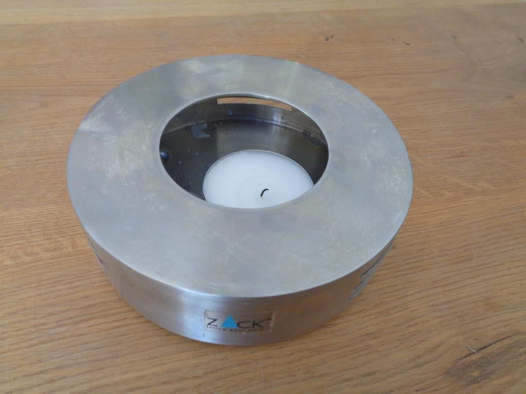 ZACK metalen theelichtje, Overige typen, Zilver, Ophalen of Verzenden, Zo goed als nieuw