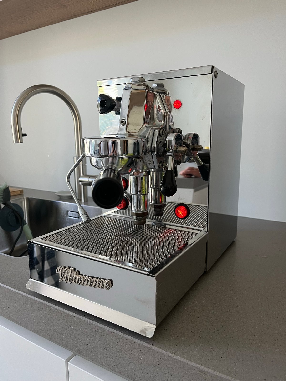 Vibiemme Domobar espressomachine met Gaggia koffiemole, Witgoed en Apparatuur, Koffiezetapparaten, Gebruikt, Espresso apparaat