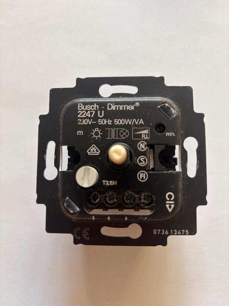 Dimmer Busch, Ophalen, Zo goed als nieuw, Busch-Jaeger, Schakelaar