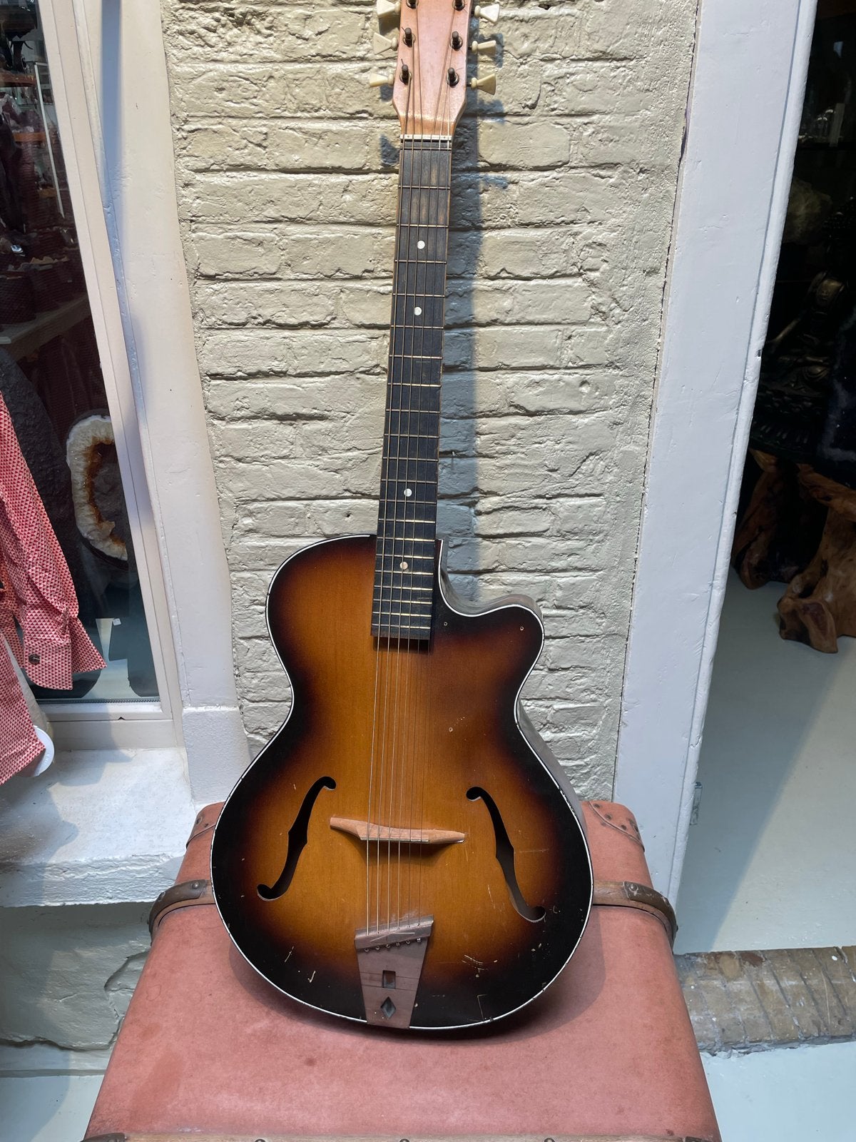 Vintage Archtop Gitaar - Klassiek Model, Gebruikt, Overige typen, Ophalen of Verzenden, X