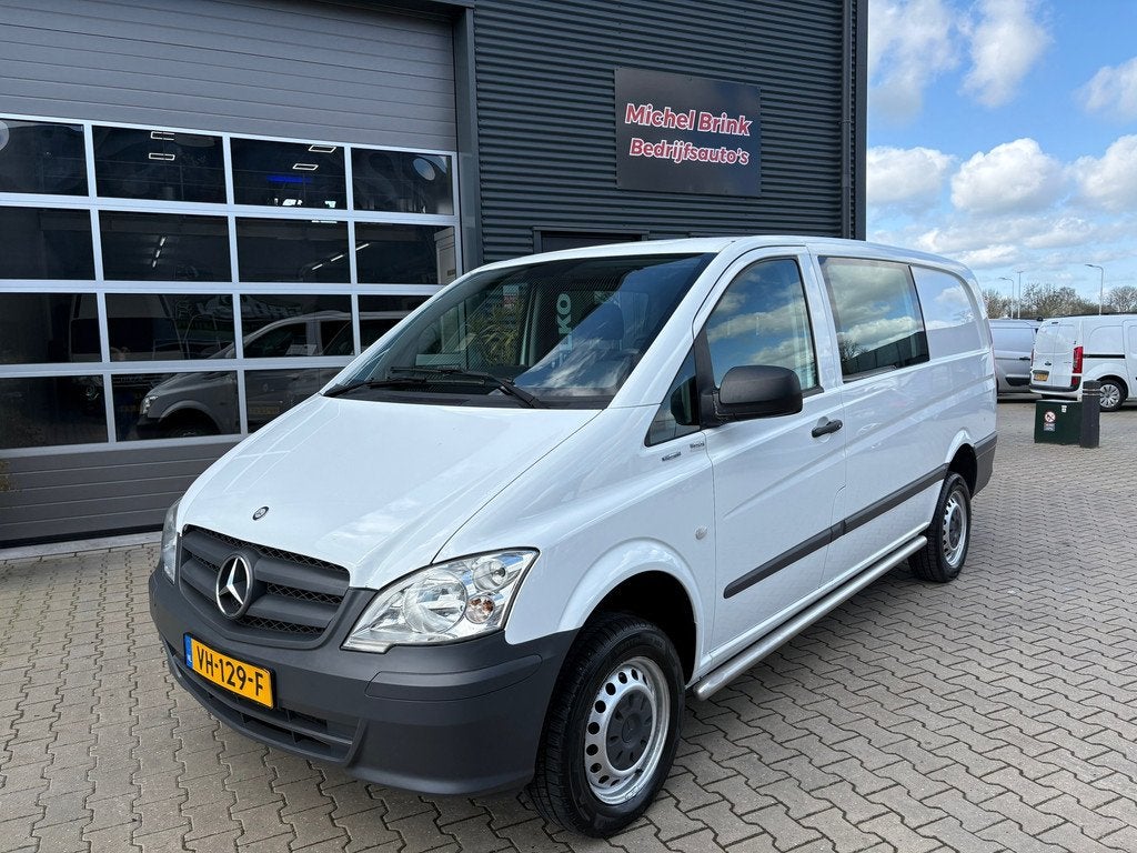 Mercedes-Benz Vito 113 CDI 320 Lang 4x4 Dubbele Cabine, Auto's, Bestelauto's, Automaat, Euro 5, Gebruikt, Zwart