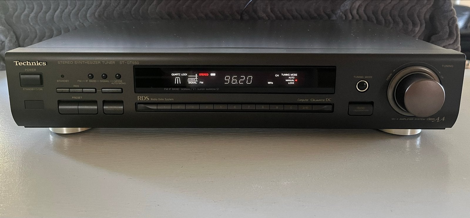 Technics ClassAA Tuner met RDS en dB signaalsterkte meter, Ophalen of Verzenden, Gebruikt, Radio