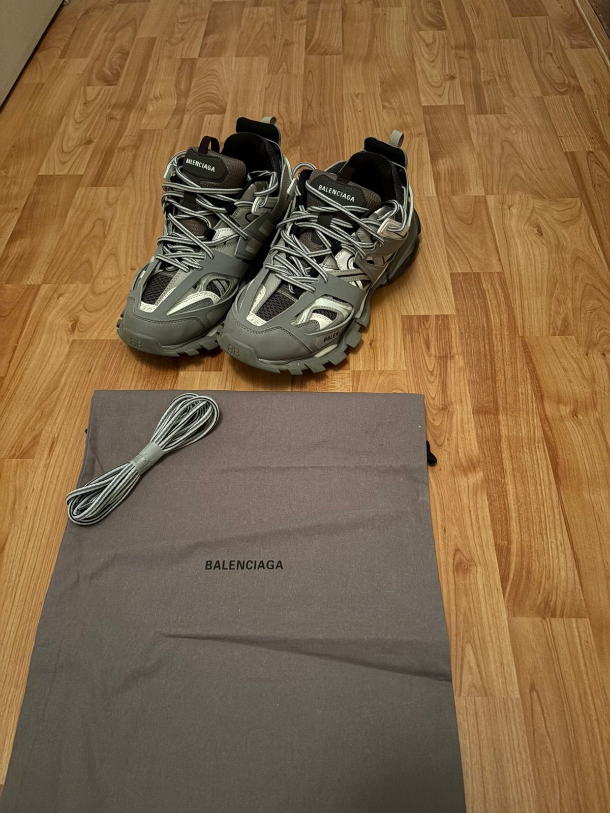 Balenciaga Track Maat 45 Grijs/Wit, Verzenden, Zo goed als nieuw, Wit