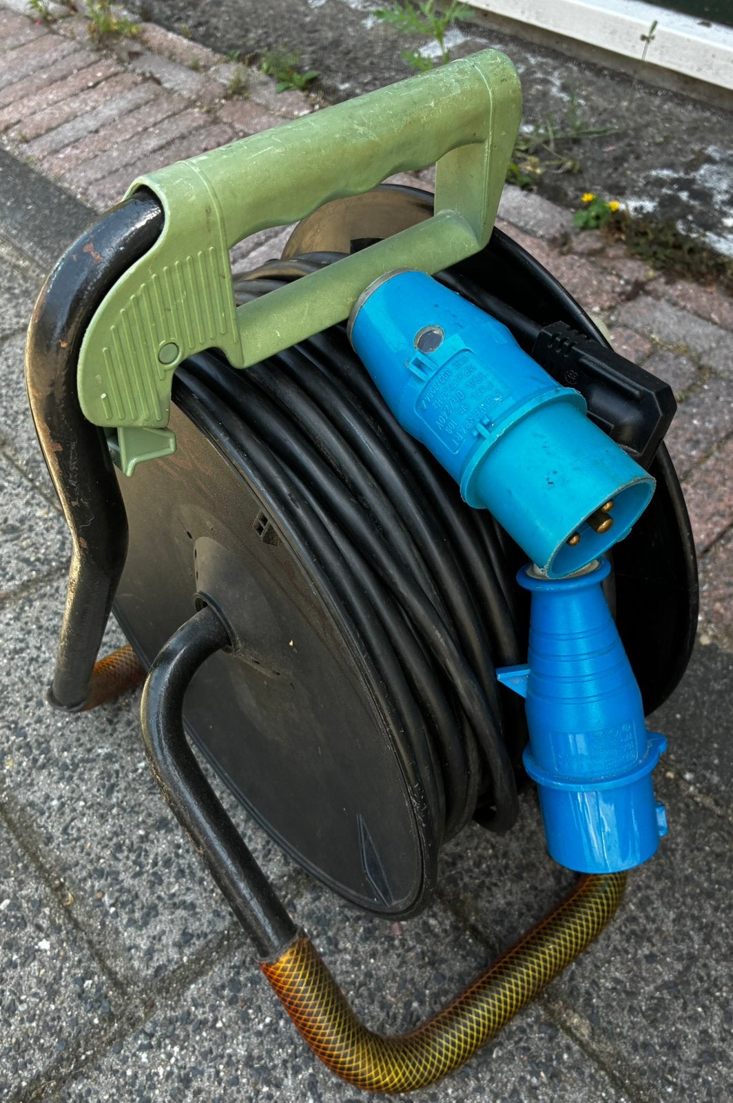 Kabelhaspel met 39 meter Crusaderkabel, Ophalen of Verzenden, Gebruikt