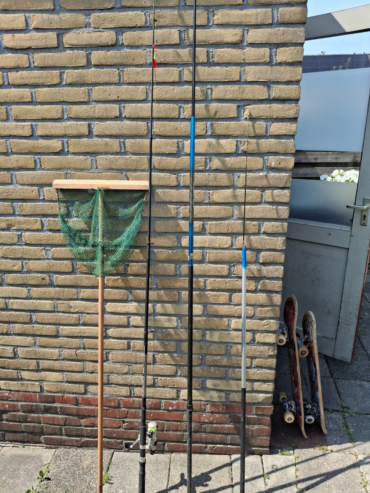 Hengels en schepnet voor de visserij, Ophalen, Gebruikt, Complete hengel