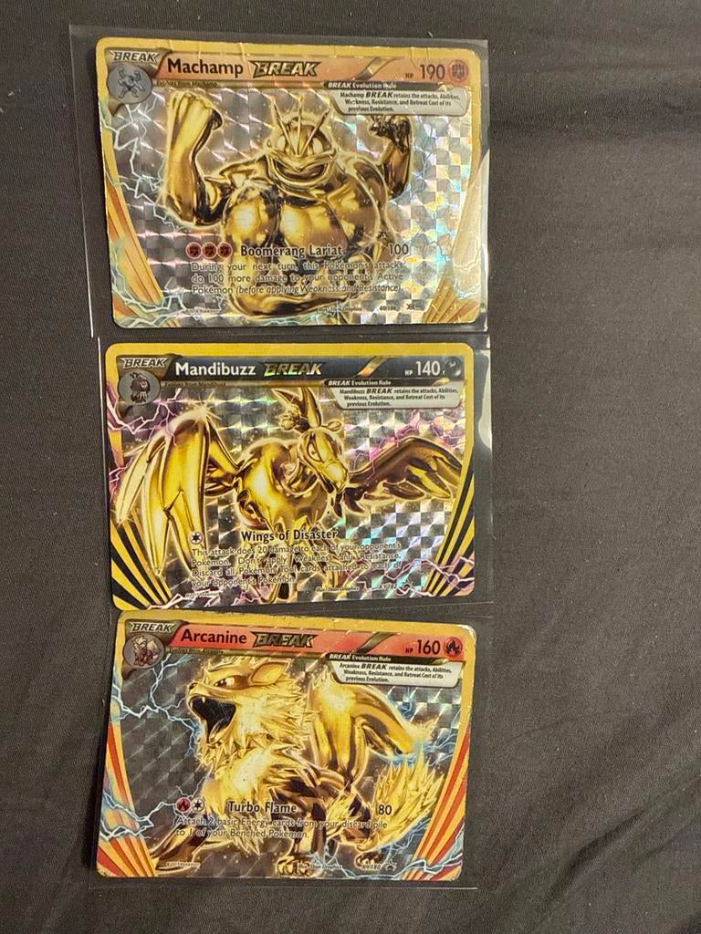 3 Pokémon BREAK kaarten, Hobby en Vrije tijd, Verzamelkaartspellen | Pokémon, Ophalen of Verzenden, Gebruikt, Meerdere kaarten
