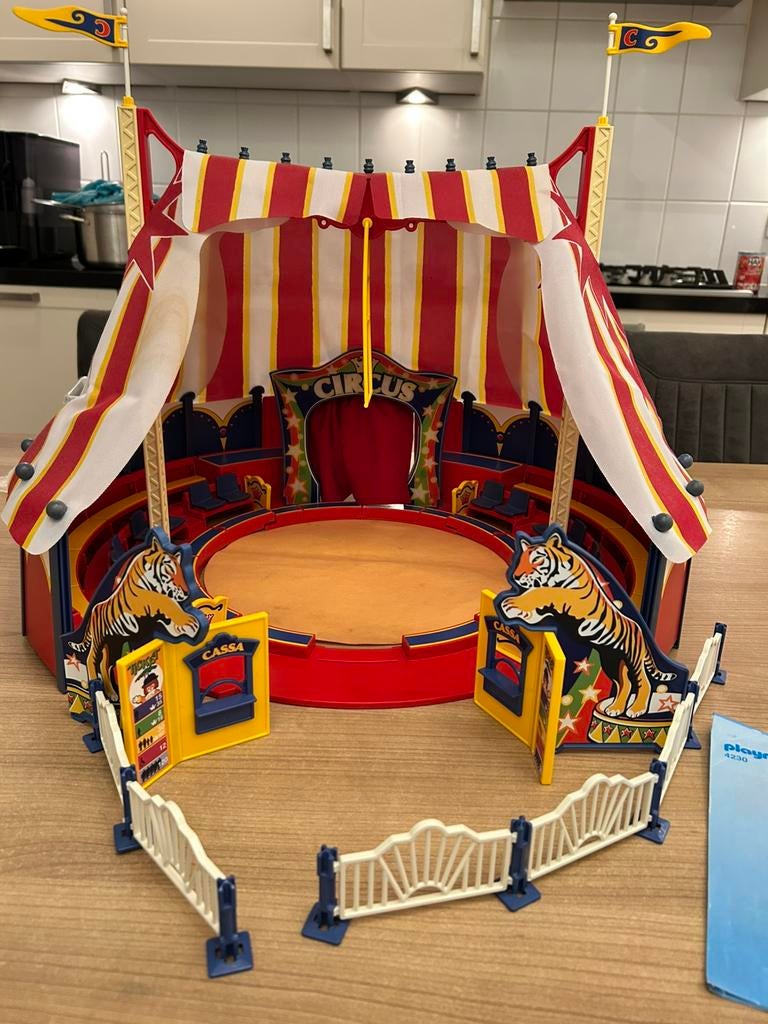 Playmobile circusset en Temkooi en wagen, Ophalen, Zo goed als nieuw