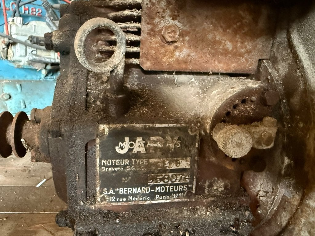 Franse Japy motor, Ophalen, Gebruikt