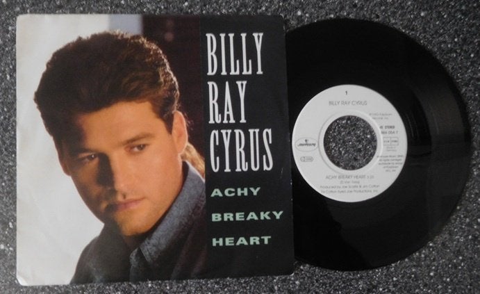 Billy Ray Cyrus - achy breaky heart (vanaf € 4,00), Ophalen of Verzenden, Zo goed als nieuw, 7 inch, Pop