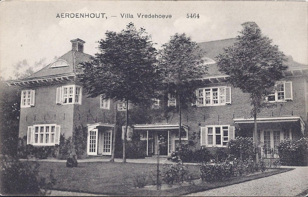 Aerdenhout Villa Vredehoeve Oude ansichtkaart ( 7910), Ophalen of Verzenden, Voor 1920, Gelopen, Noord-Brabant