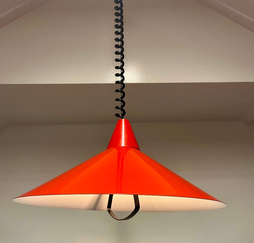 Iconische vintage IKEA Braza TYP T0710 hanglamp., Huis en Inrichting, Gebruikt, Scandinavisch, Metaal, E27 (groot)
