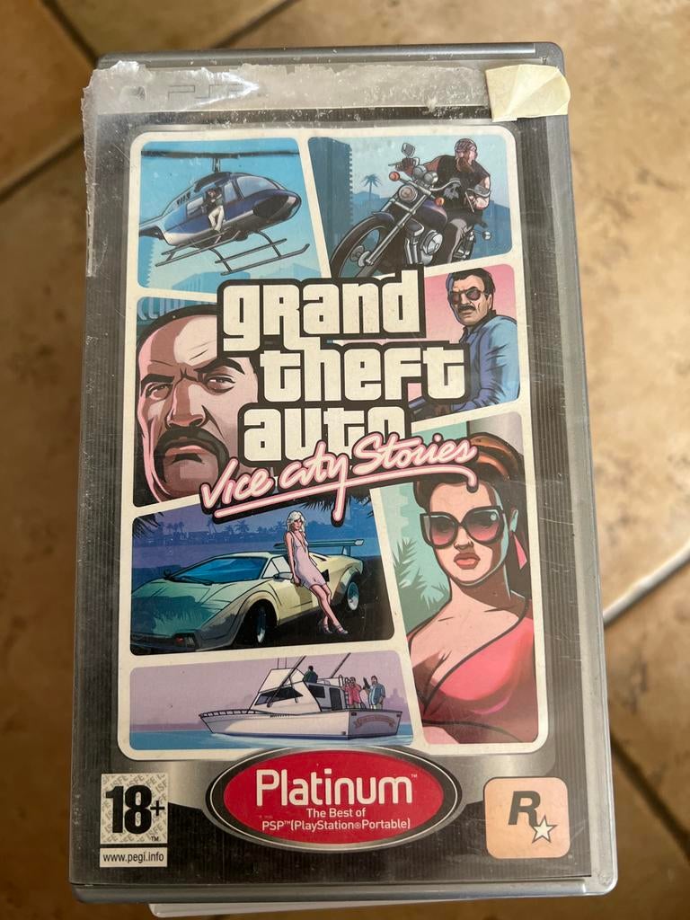 Grand Theft Auto Vice City Stories PSP Platinum, Ophalen of Verzenden, Gebruikt, Overige modellen, Met games
