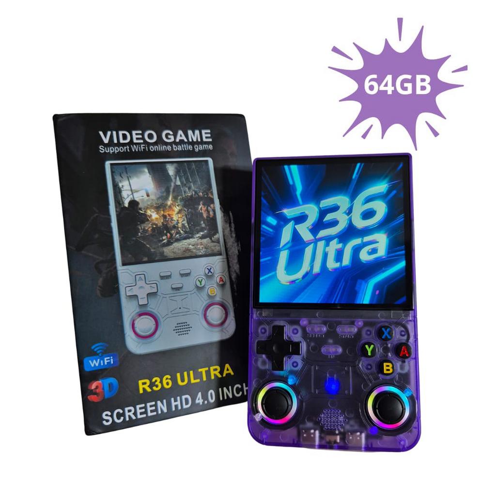 R36S Ultra 64GB Opslag | WIFI | Linux Systeem | LED Joystick, Retro-gameworld.nl, Nieuw, Ophalen of Verzenden, Retro-gameworld.nl