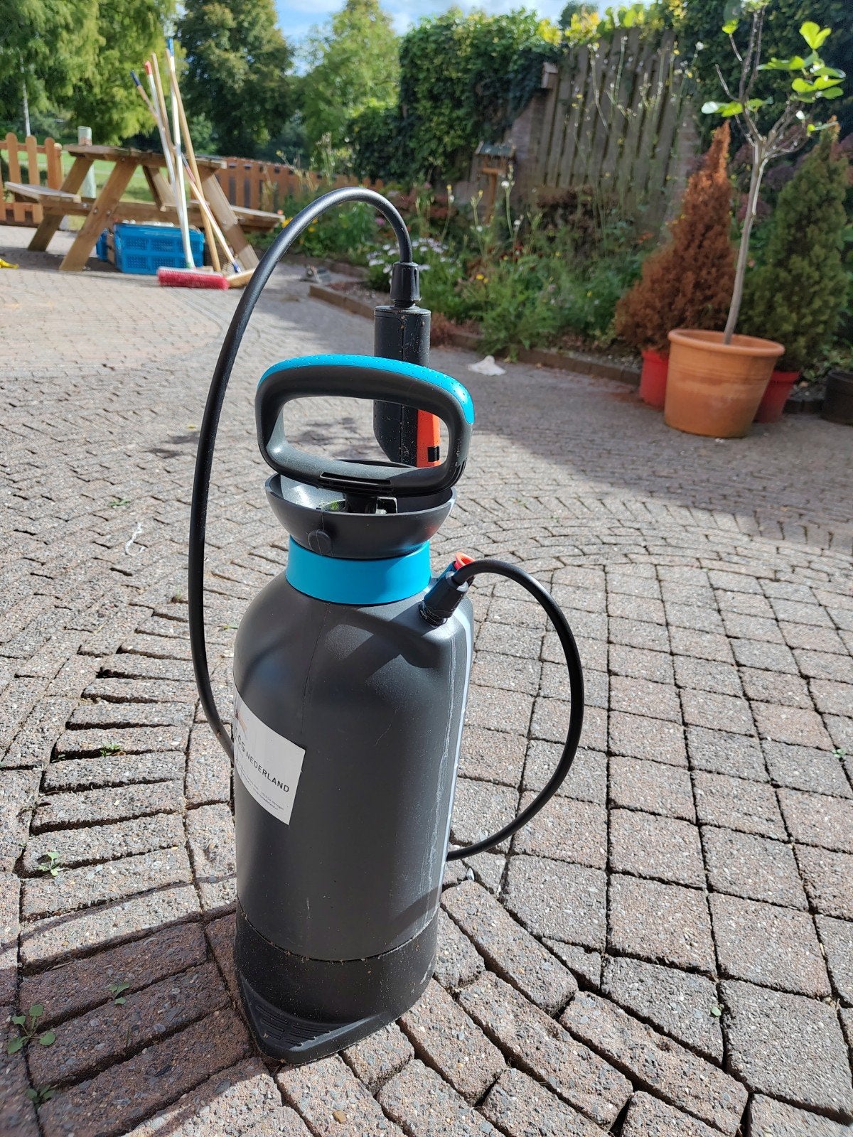 Gardena drukspuit 5L, Tuin en Terras, Ophalen, Gebruikt, Zwenksproeier