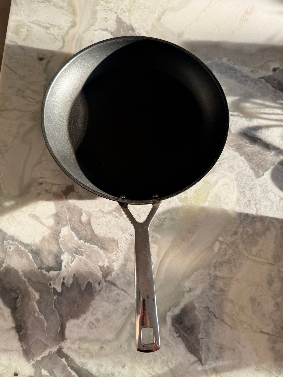 Le Creuset koekenpan 30cm - gebruikt, goede staat, Koekenpan, Gebruikt, Gietijzer, Le Creuset