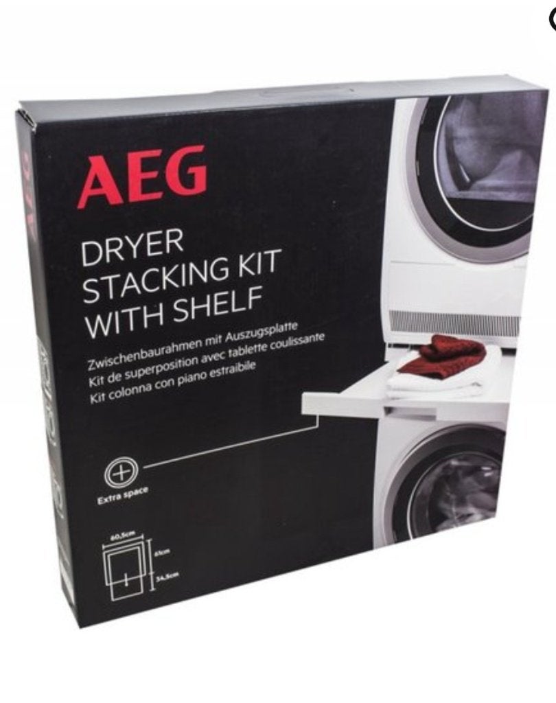 Stapelkit AEG wasmachine en droger bijna nieuw, Ophalen, Zo goed als nieuw