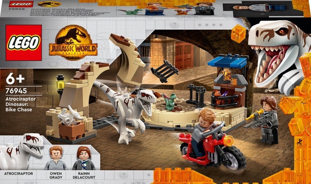 LEGO 76945 - Jurassic World Atrociraptor Dinosaurus, Jurassic World, Lego, Ophalen of Verzenden, Zo goed als nieuw