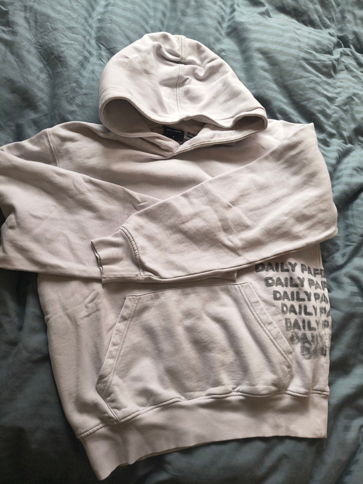 Daily Paper hoodie lichtgrijs maat S, Ophalen of Verzenden, Zo goed als nieuw, Daily Paper, Grijs